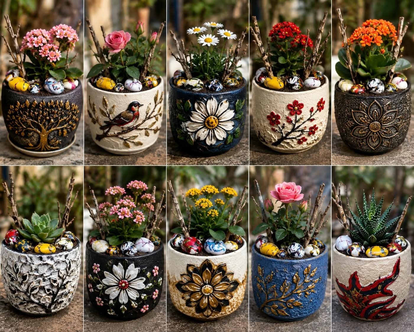 Décoration pour pots